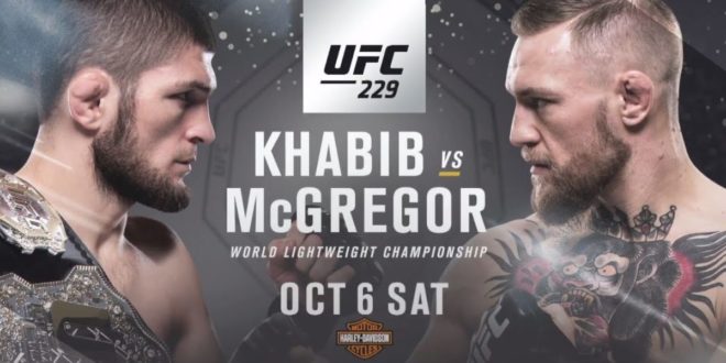 10/6/2018 Las Vegas CONOR MCGREGOR UFC 229 Official 24x36 Poster KHABIB VS 